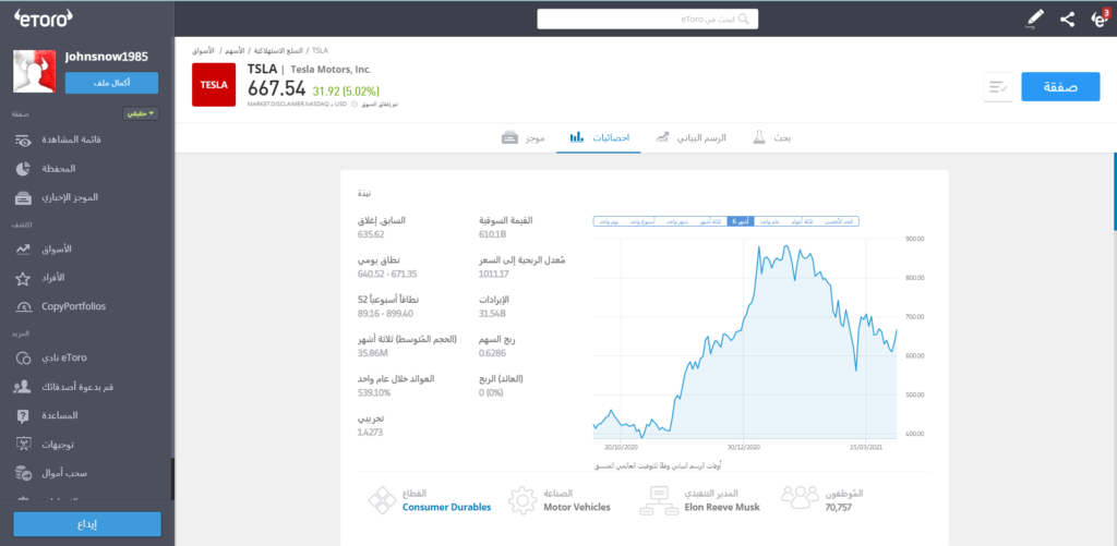Screenshot 2 2 كيفية شراء أسهم تسلا في الدول العربية