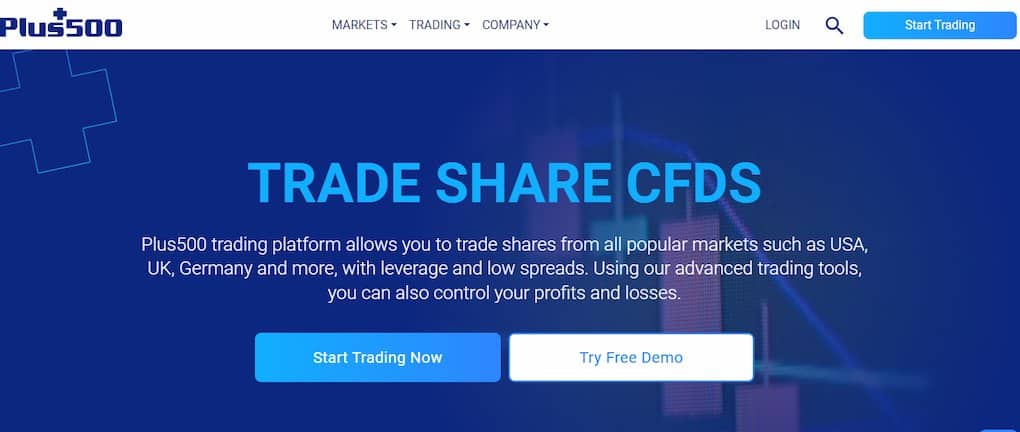 plus500 share cfds