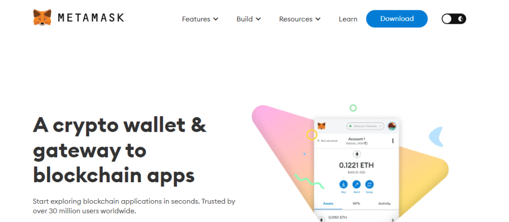 MetaMask откриване на портфейл