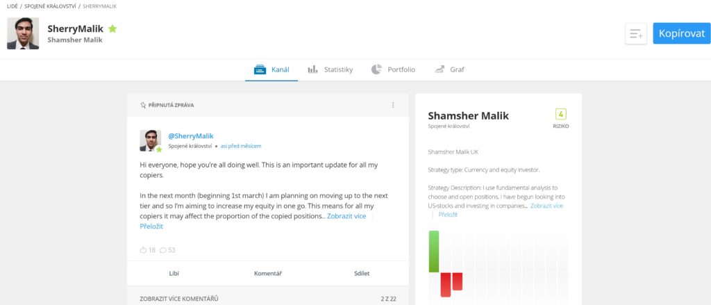 Shamsher Malik – ShamsherMalik – nízkorizikový obchodník s akciemi a měnami (55 % meziroční výnos za rok 2022)