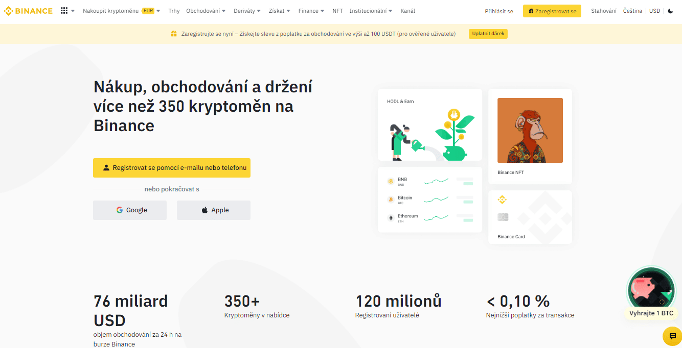 Binance je platforma, kde koupit altcoiny