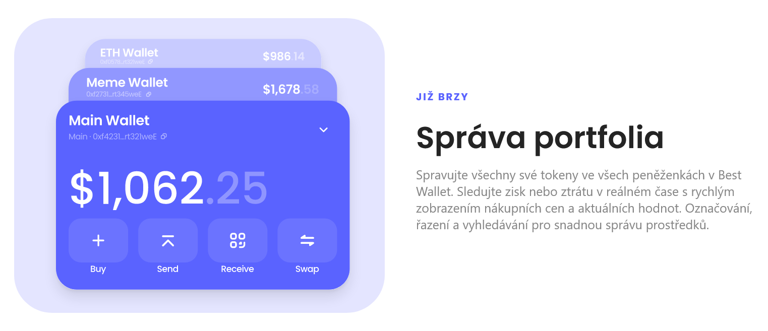 Správa Portfolia na Best Wallet