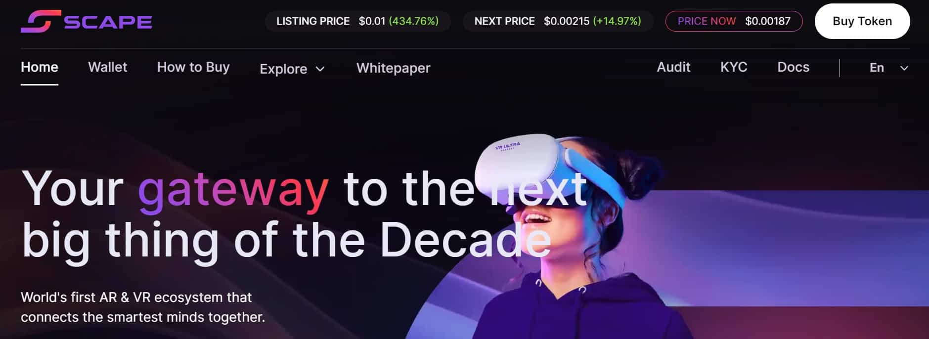 Krypto projekt 5th Scape patří mezi nejlepší ERC-20 tokeny