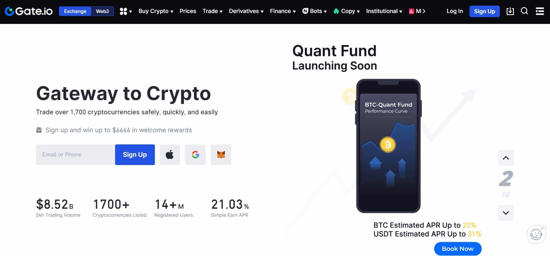 Platforma burzy kryptoměn Gate.io