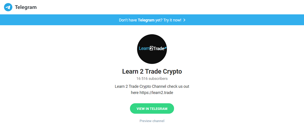 Learn2Trade telegram