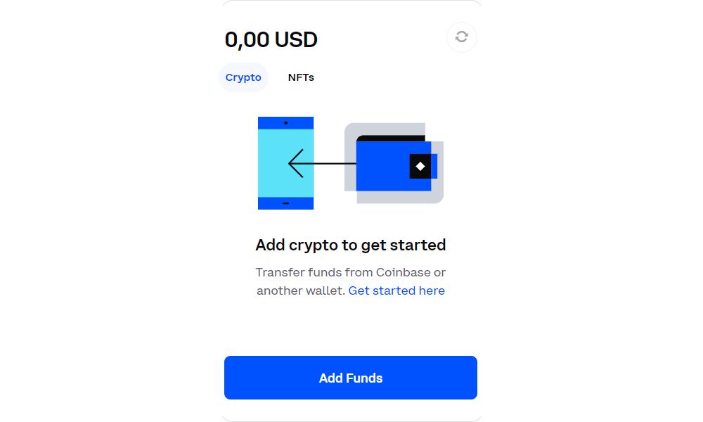 Coinbase wallet funds
