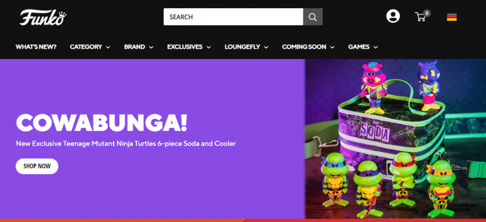 Funko homepage