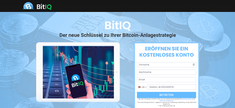 bitiq homepage