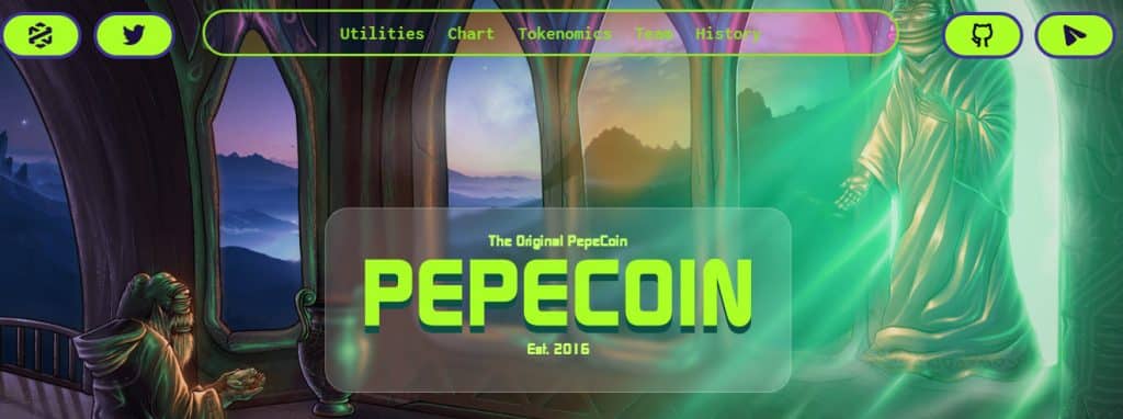 Pepe Coin kaufen beste Meme Coins offizielle Webseite