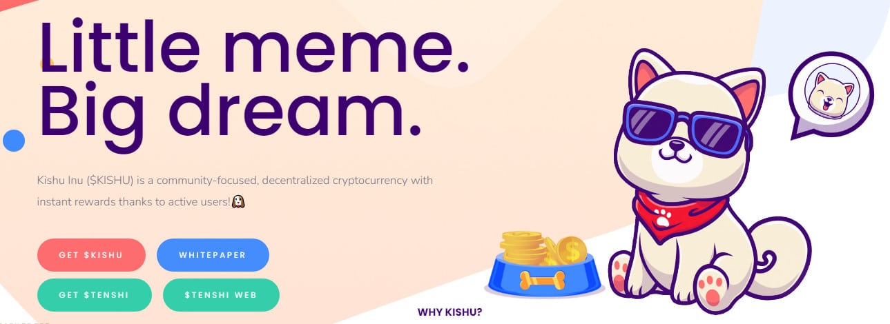 Kishu Inu beste Meme Coins kaufen