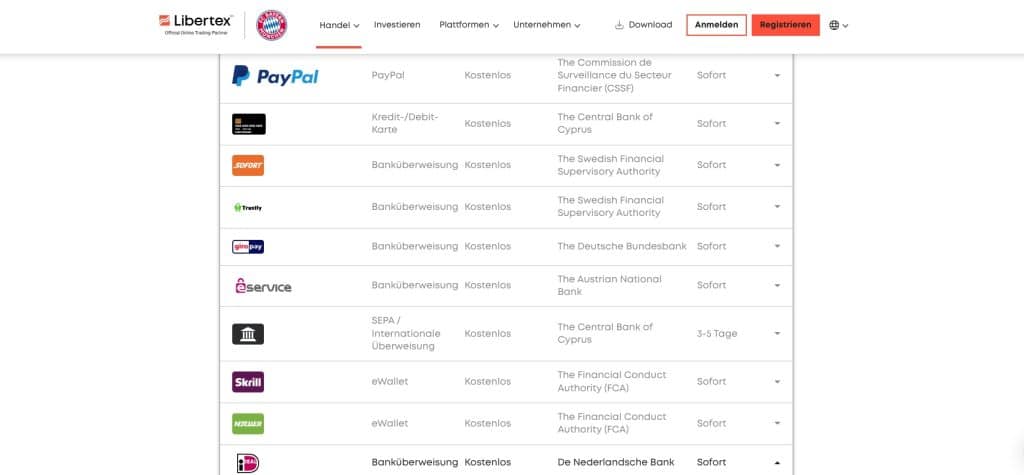 Schritt 2: Einzahlung