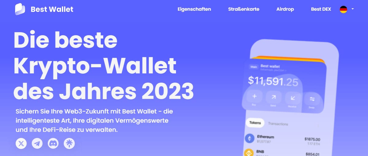 Best Wallet Krypto Wallet offizielle Webseite