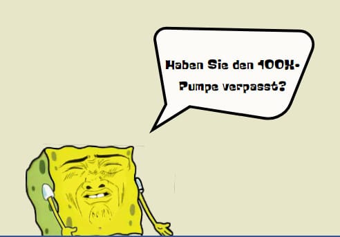 Sponge V2 100x Pump Meme Haben Sie den Pump verpasst