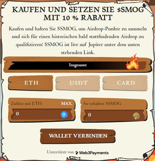 Smog Token Wie Smog Token kaufen Anleitung offizielle Webseite