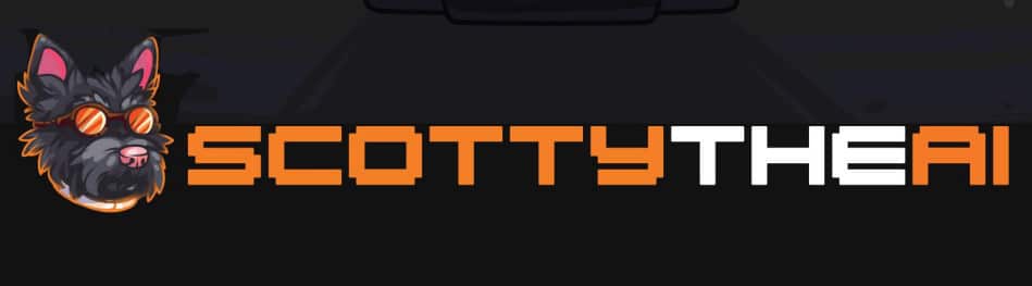 Scotty AI kaufen neue Kryptowährung Logo Scottie der Terrier
