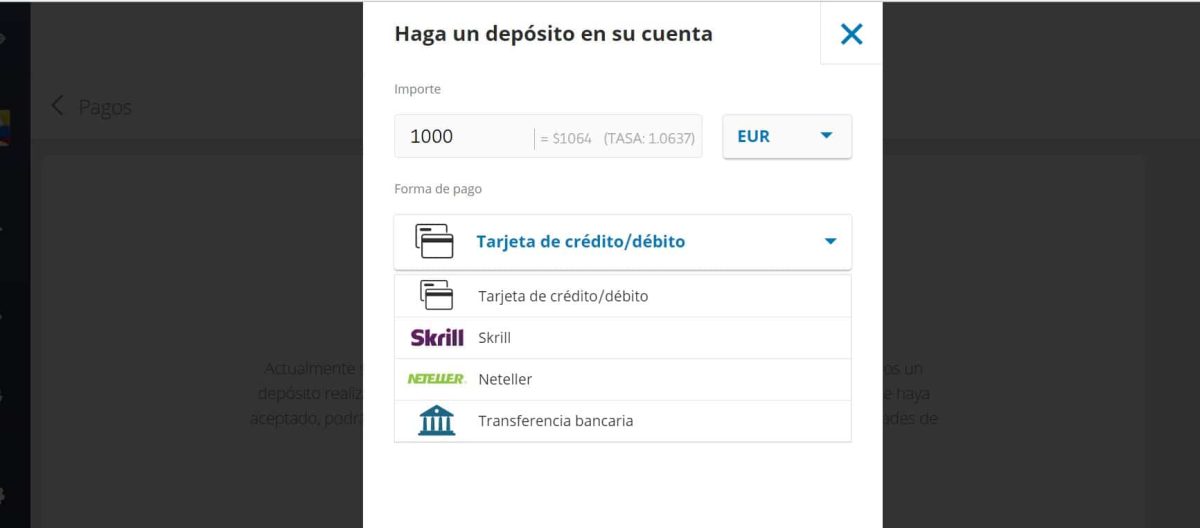 eToro paso 3 - Binance coin