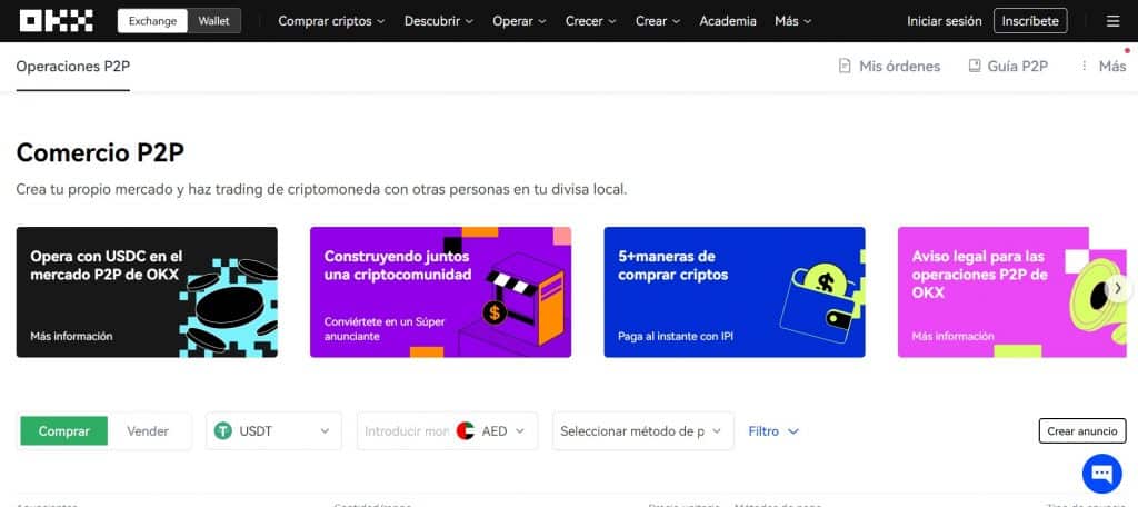 okx comprar monero