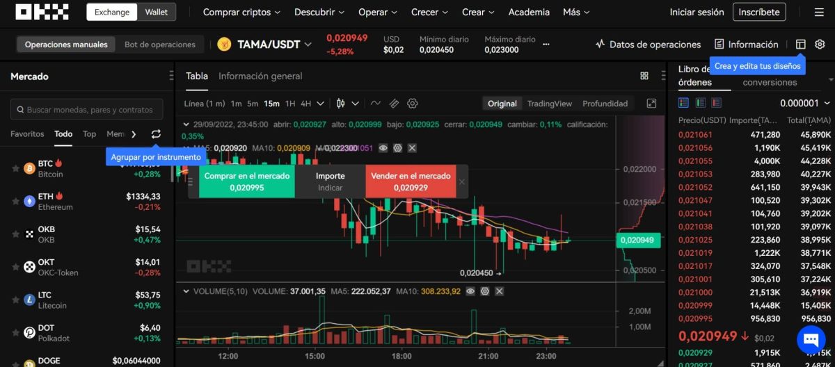 OKX - Comprar Bitcoin