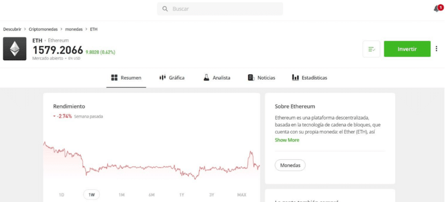 Paso 1. Compra criptomonedas en eToro