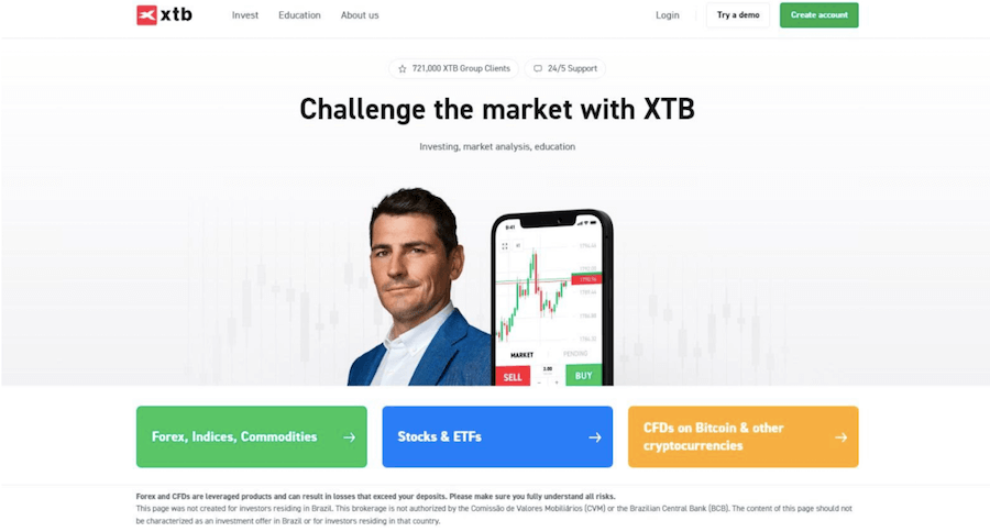 XTB - The best alternative for trading BTC in 2023