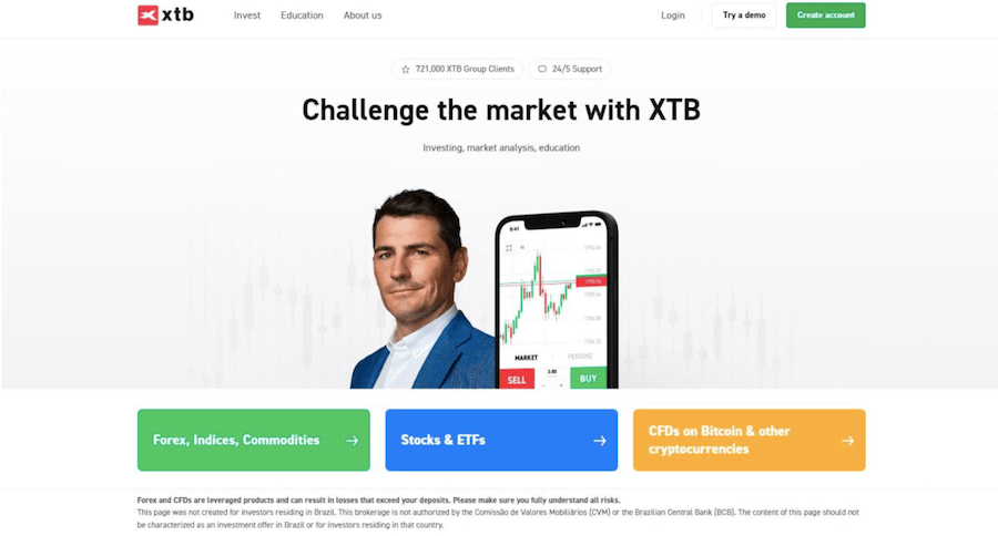 XTB- La mejor alternativa para operar con BTC en 2023