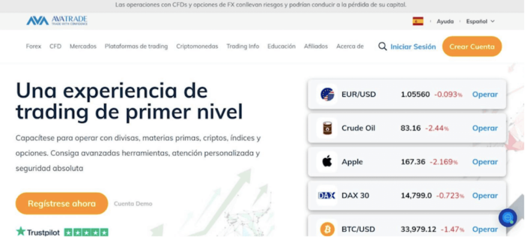 Avatrade - exchange criptomonedas