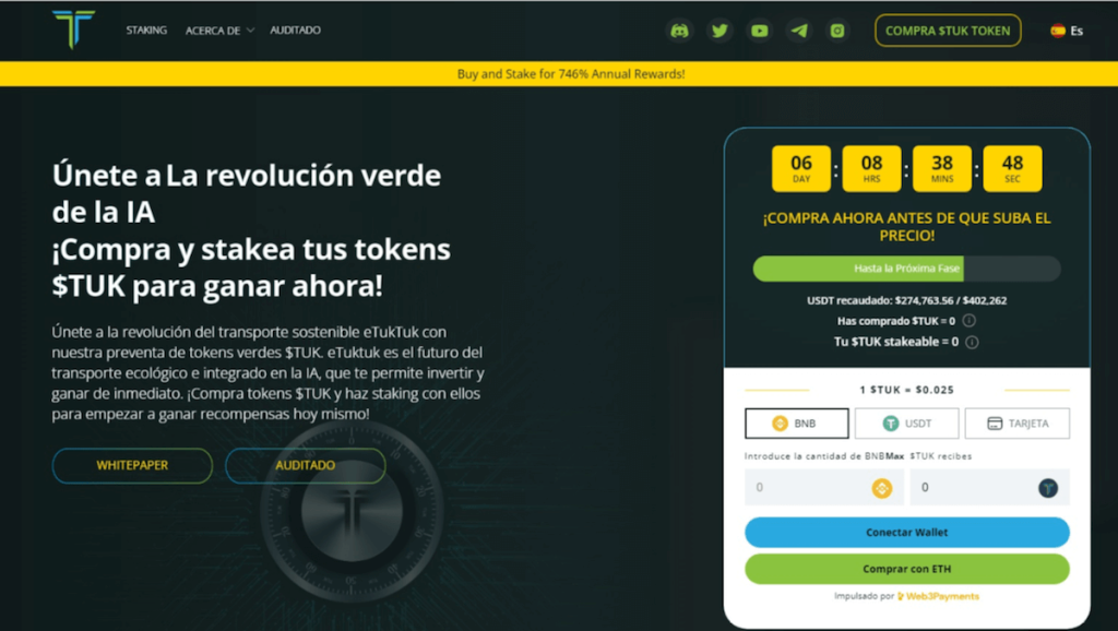 eTuktuk Criptomonedas Airdrop