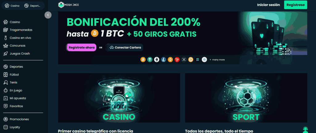 Ethereum casinos mega dice