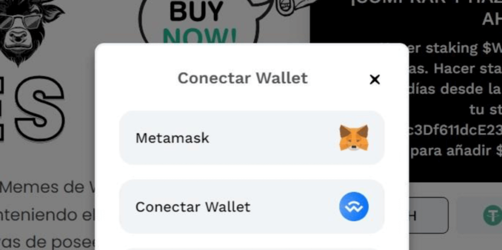 Como anadir Wall Street Memes (WSM) a MetaMask