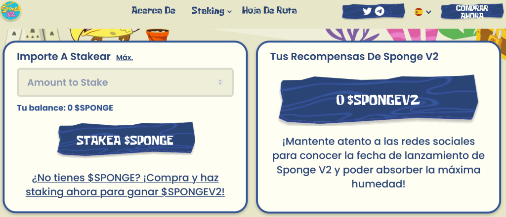 cómo comprar sponge v2