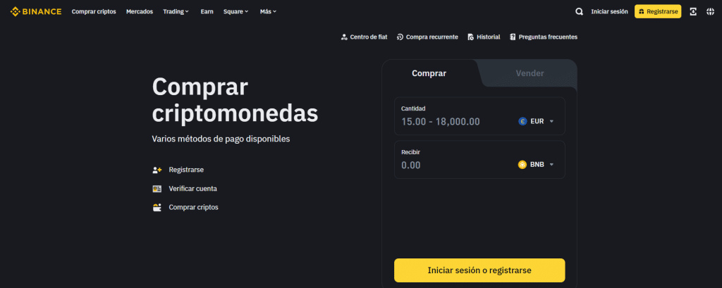 comprar binance coin