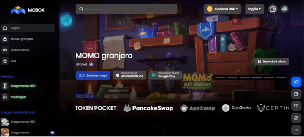 Mobox - comprar criptomonedas metaverso