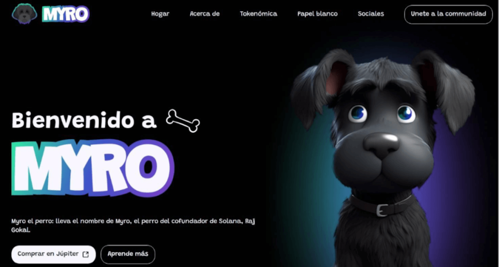 Myro criptomonedas perros