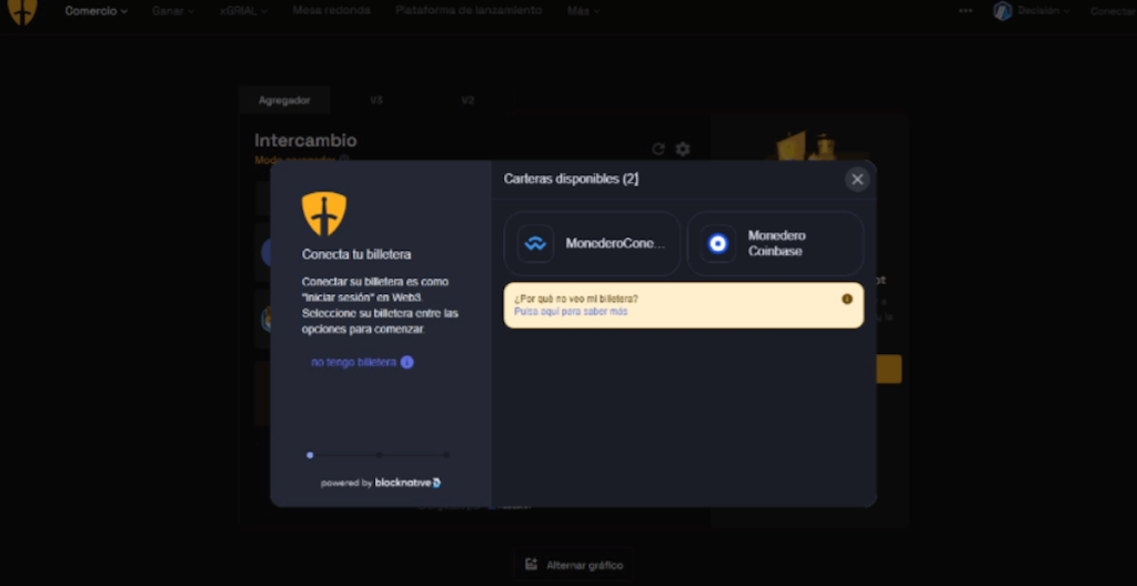Paso 2. Conecta tu wallet - criptomondas de perros