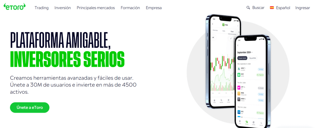 etoro aplicación criptomonedas