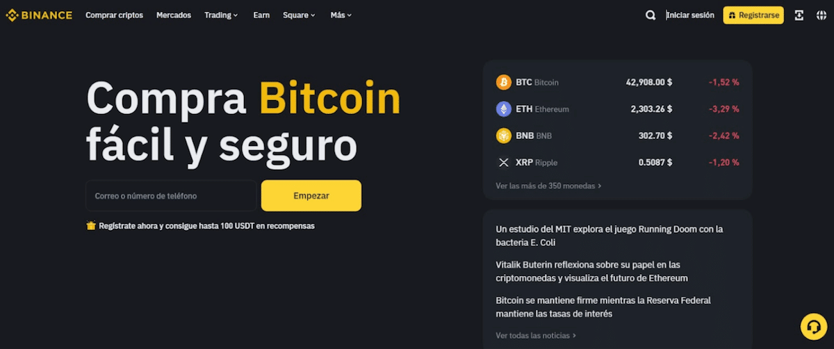 Binance intereses criptomonedas