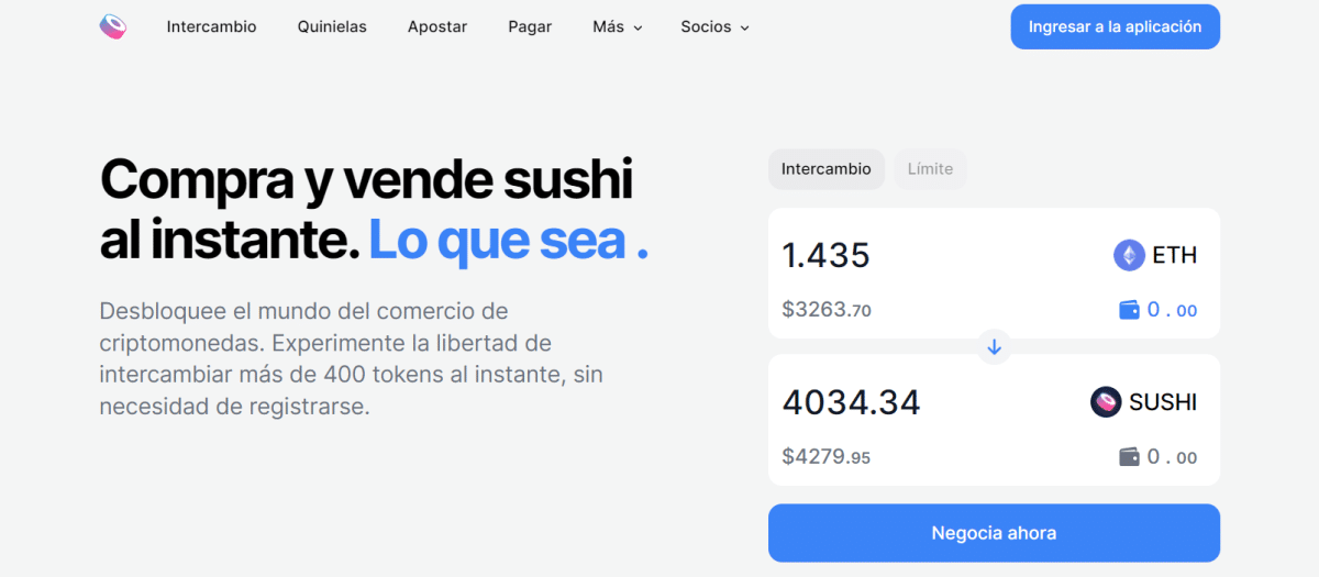 Sushiswap - Comprar Sushi