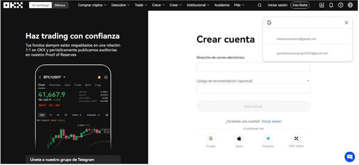 Paso 1. Abre una cuenta en el broker - comprar terra