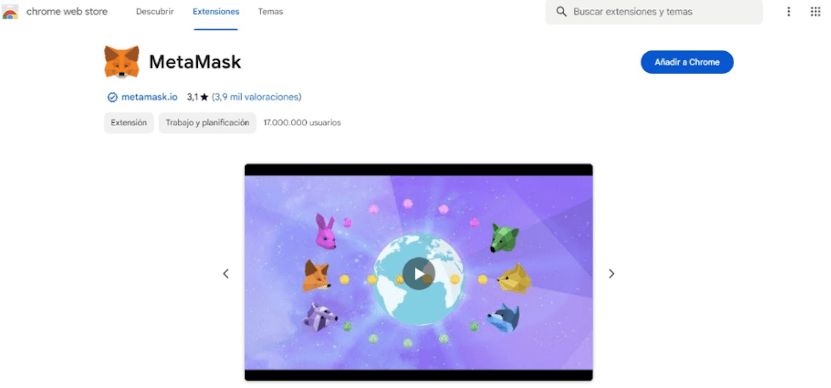 Paso 1. Instala MetaMask para comprar 5thscape