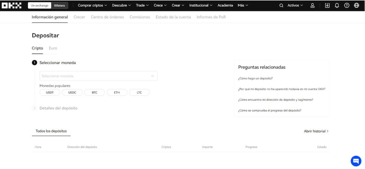 Paso 2. Deposita en tu cuenta para comprar terra