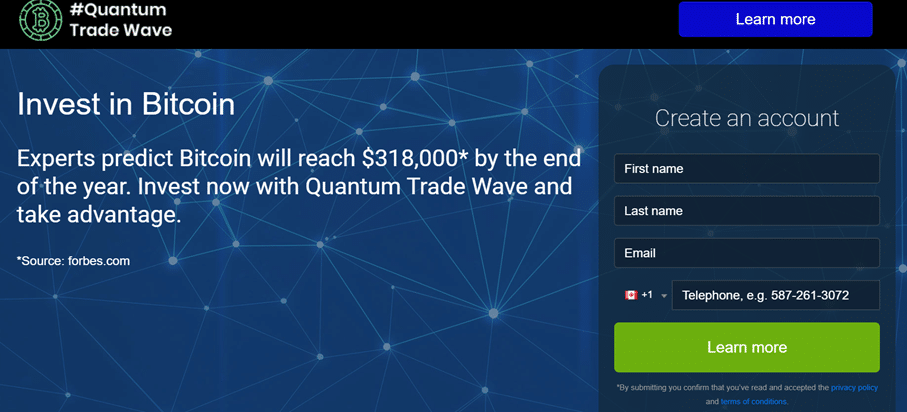 Avis sur Quantum Trade Wave : inscription