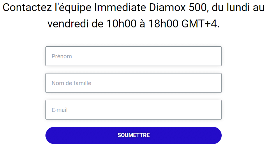 Contacter Immediate Diamox