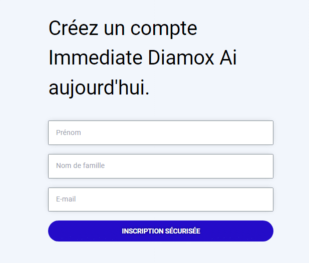 Inscription sur Immediate Diamox