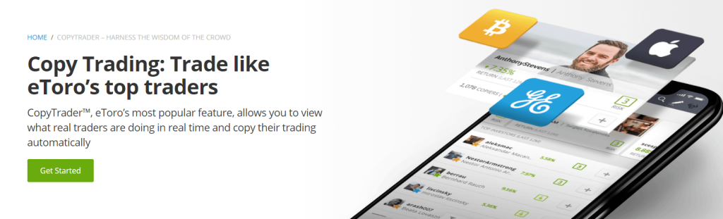 eToro – Σύμβουλοι Robo διαμέσου ενός πορτοφολίου αντιγραφής και εξειδικευμένων χαρτοφυλακίων