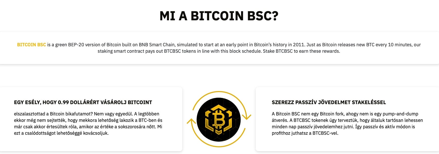 BTCBSC bitcoin bsc