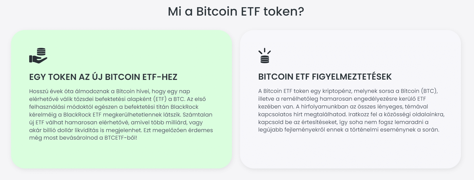 Bitcoin ETF token