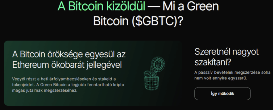 greenbitcoin fogalma