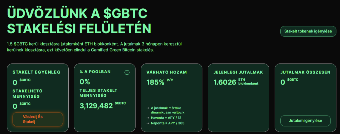 greenbitcoin staking