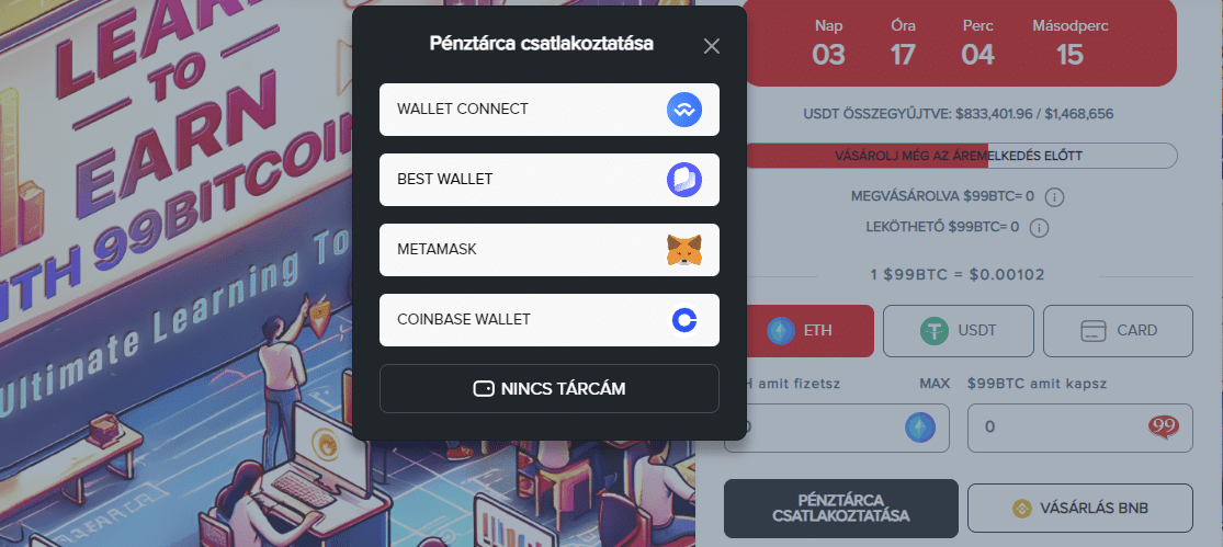 99bitcoins tarca csatlakoztatasa