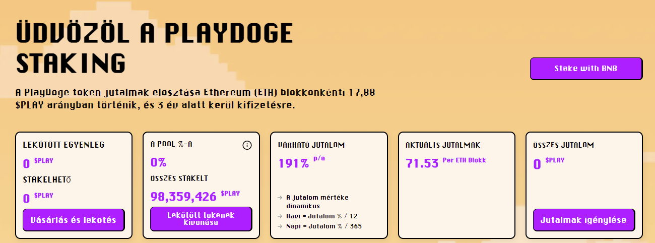 playdoge staking